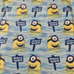 Quilting Treasures Minion Beach Fabric – 18x43 Novelty